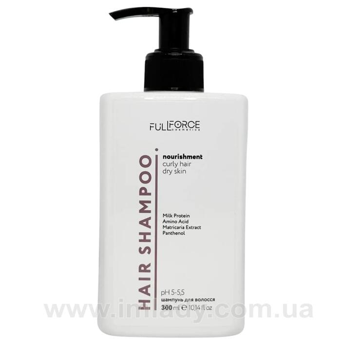 Шампунь для живлення кучерявого волосся Full Force cream shampoo curly hair 300 мл
